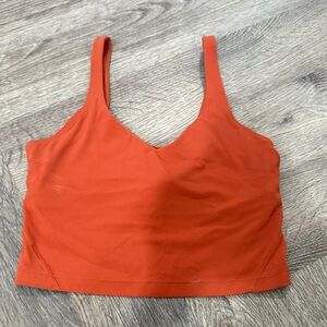 lululemon athletica Orange Crop Top